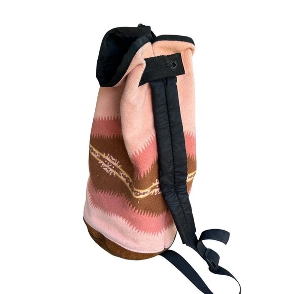 Pendleton Wool Drawstring Duffle Bucket Bag Aztec Southwestern Print Sling Pack main image 8